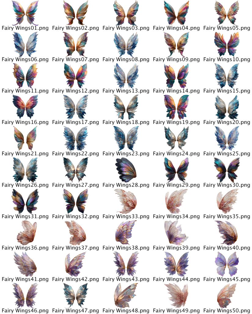 Fairy Wings Vol. 1 – Enchanted PNG Collection