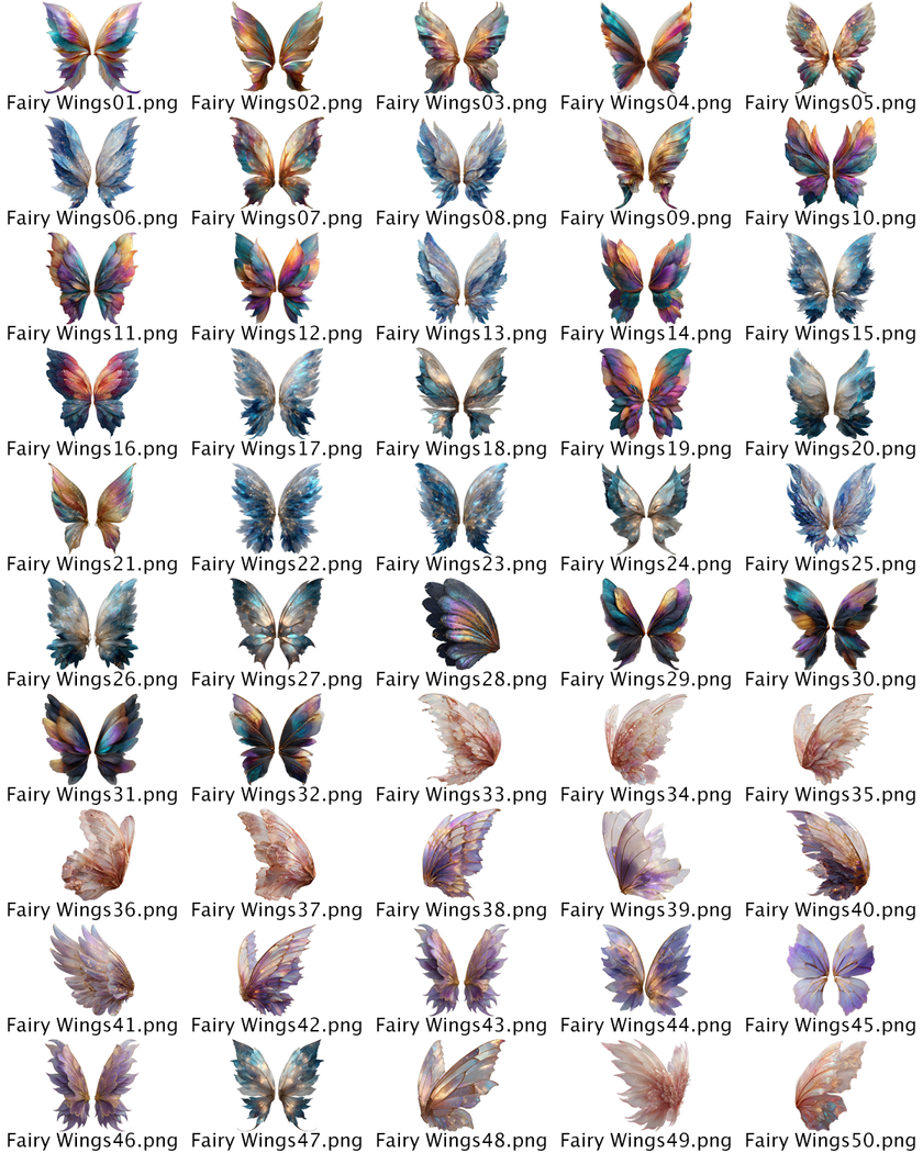 Fairy Wings Vol. 2– Enchanted PNG Collection