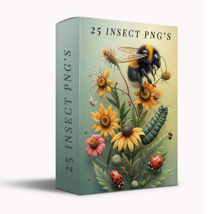 25 Insects .PNGs
